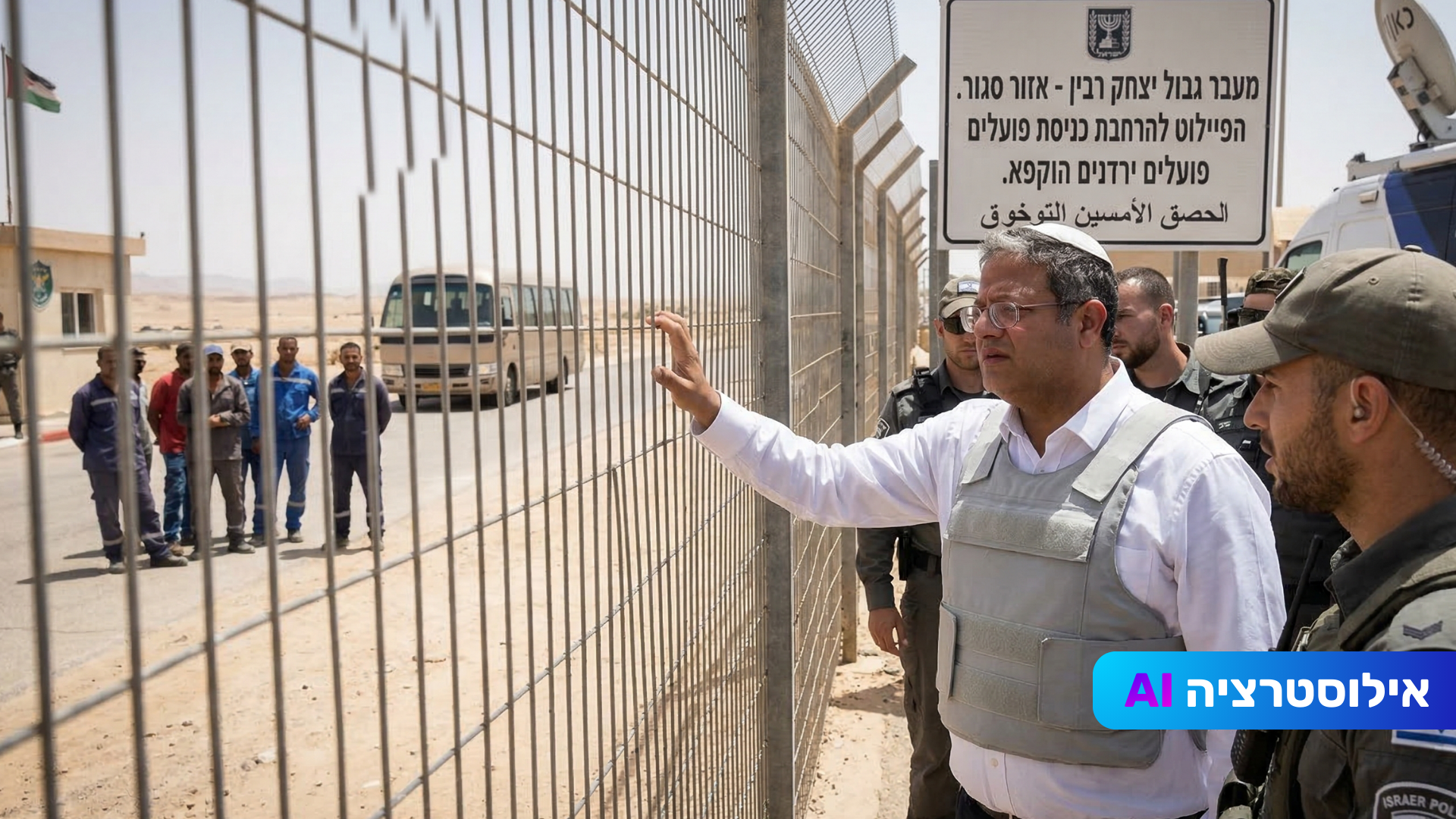 בן גביר עצר את פיילוט הפועלים הירדנים: 