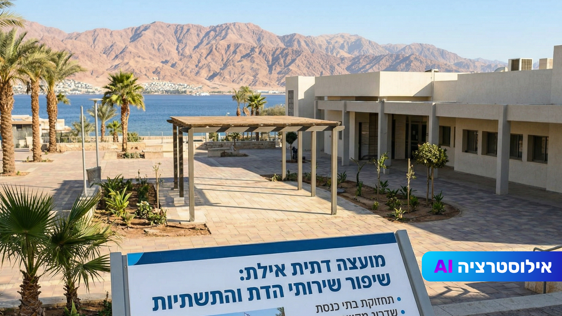 פיליפ אזרד מציג את פעילות המועצה הדתית אילת ואת היעדים לשנה הקרובה