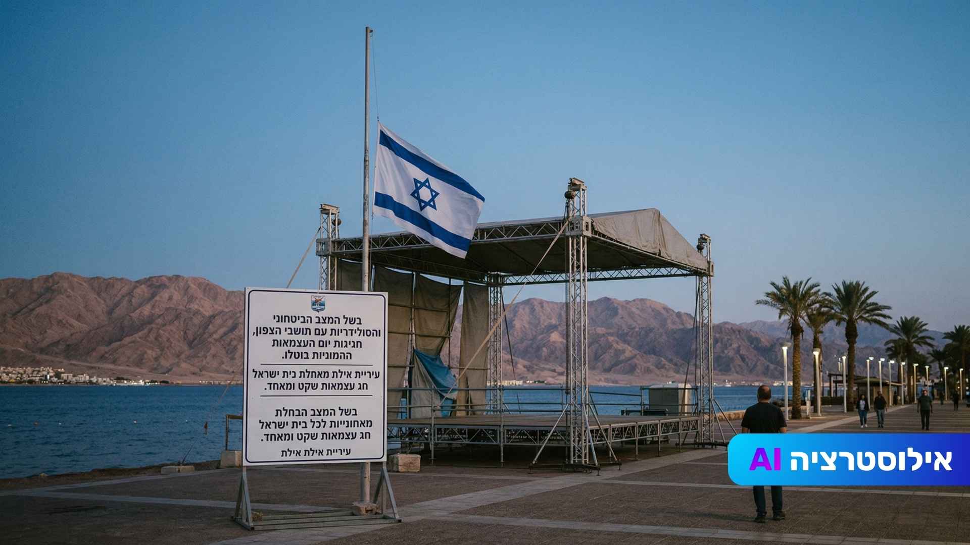 בלי במות ובלי הופעות: אילת מבטלת את חגיגות יום העצמאות ההמוניות