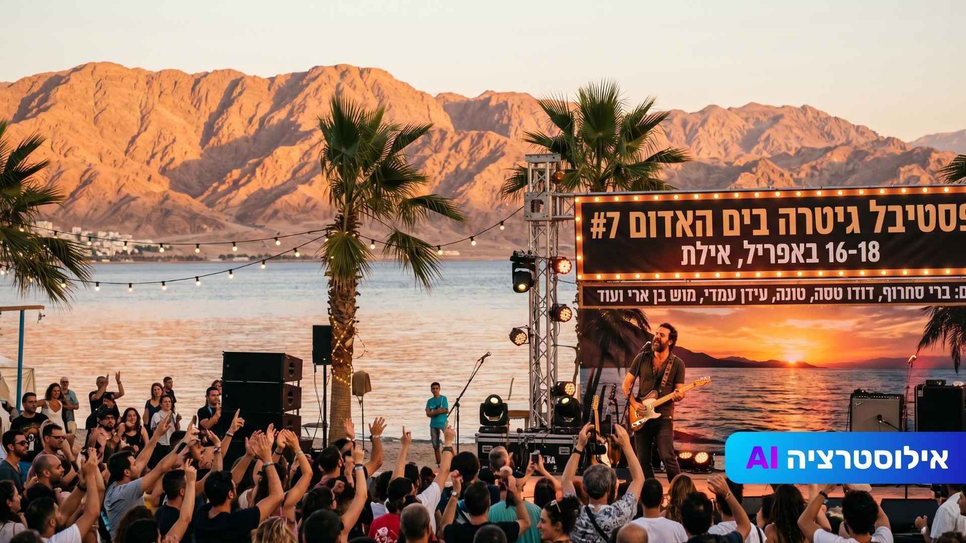 פסטיבל הגיטרה בים האדום יוצא לדרך באילת: כל הפרטים על התאריכים והליינאפ
