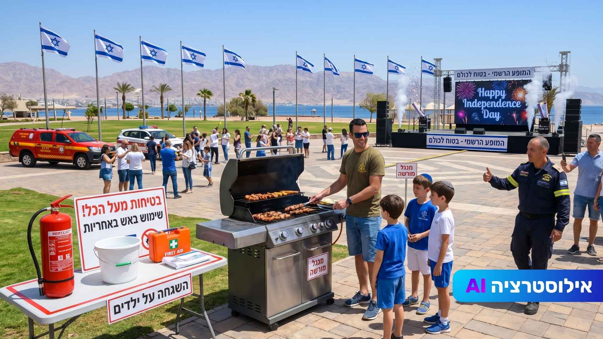 חג שמח ובטוח: המדריך המלא של כבאות והצלה אילת לבטיחות ביום העצמאות