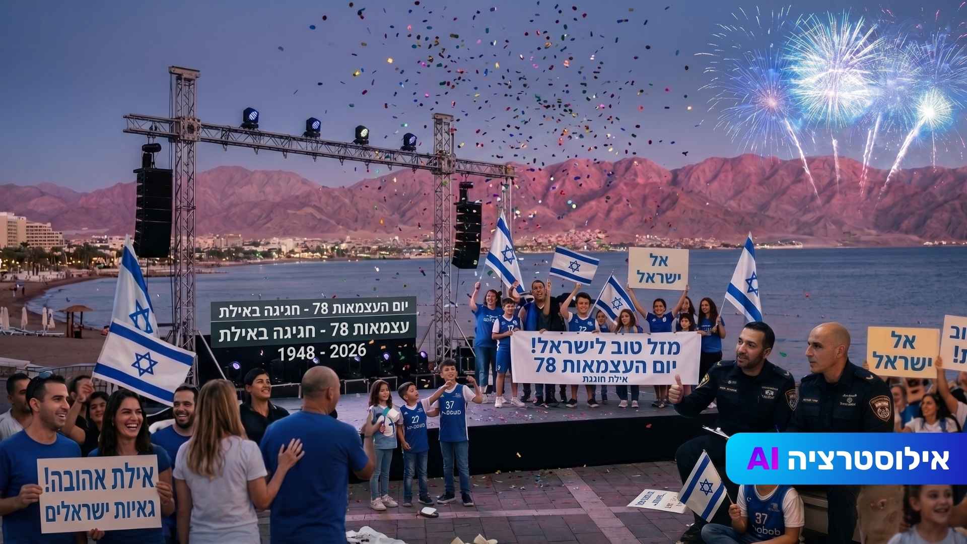 עצמאות 78 באילת: כל החגיגות, הבמות והאמנים בטיילת הצפונית!