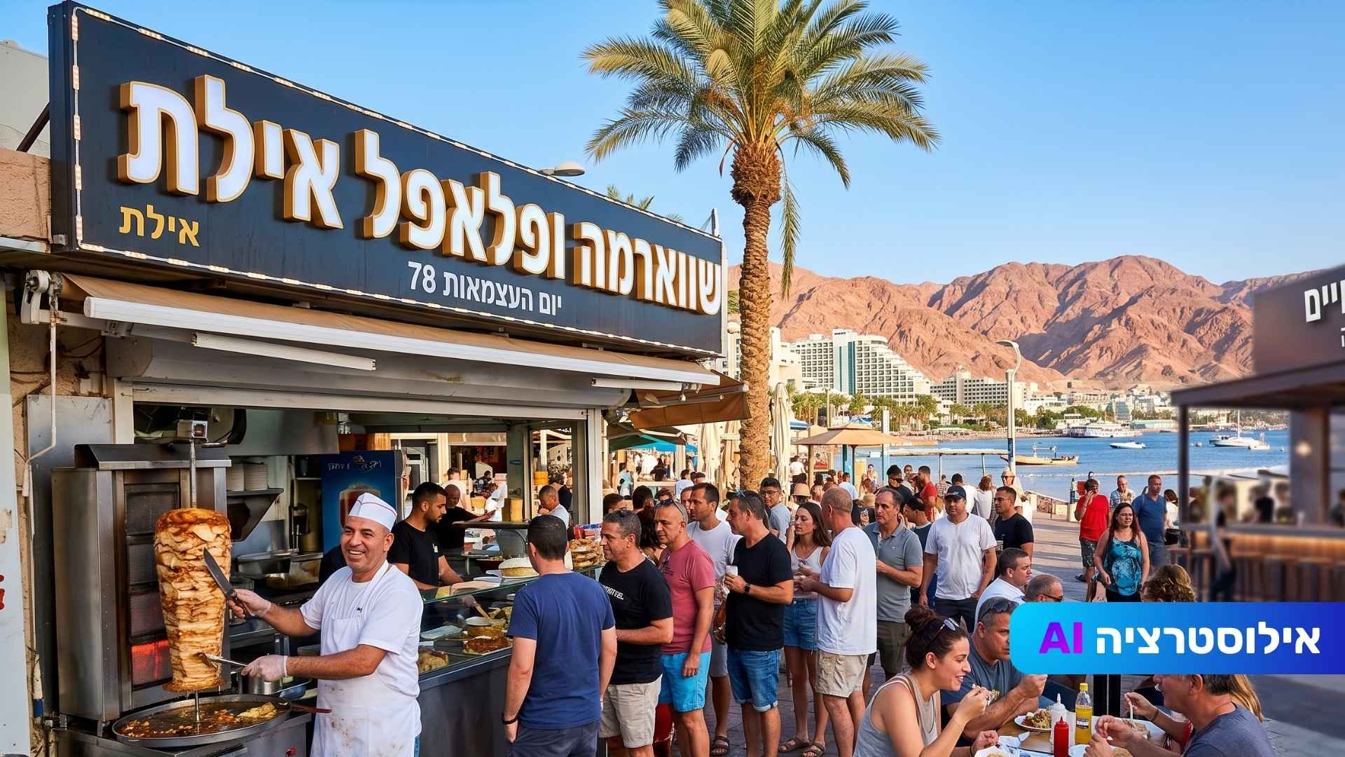 חגיגה בלאפה: אילת במקום הראשון בישראל באוכל רחוב