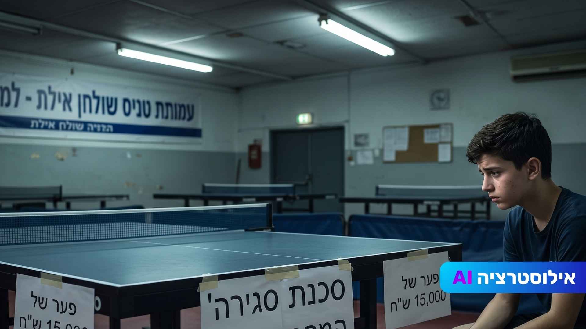 סכנת סגירה: ענף טניס השולחן באילת נאבק על קיומו בשל מחסור ב-15 אלף ש
