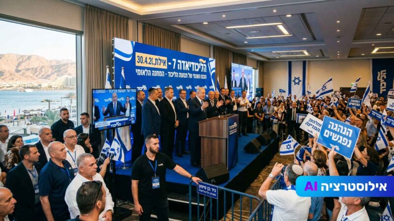 הליכודיאדה 7 באילת: אלפי פעילים והנהגת המחנה הלאומי מתכנסים בעיר