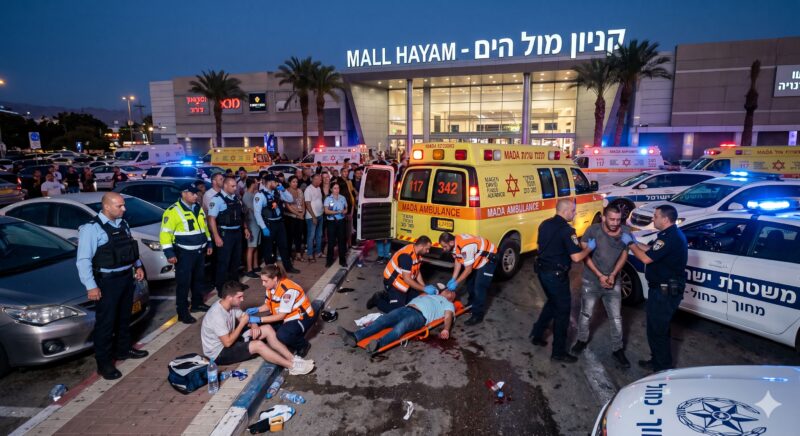 קטטה המונית סביב חניה בקניון מול הים הסתיימה ב-7 פצועים