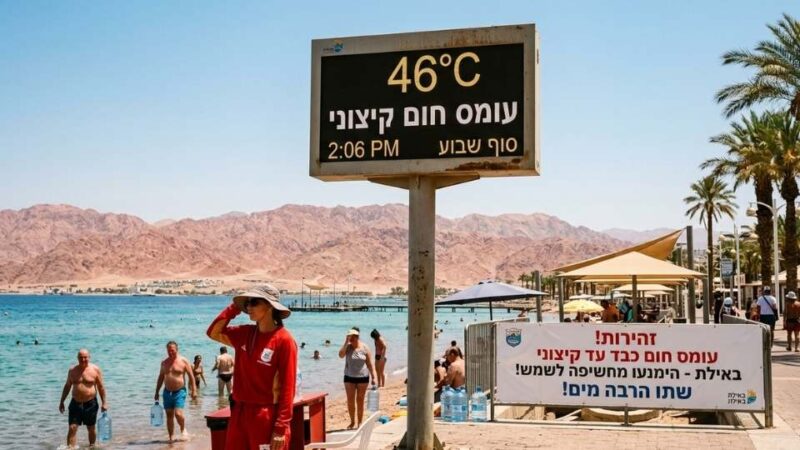 השרב חוזר לאילת: עומסי חום כבדים עד קיצוניים בסוף השבוע