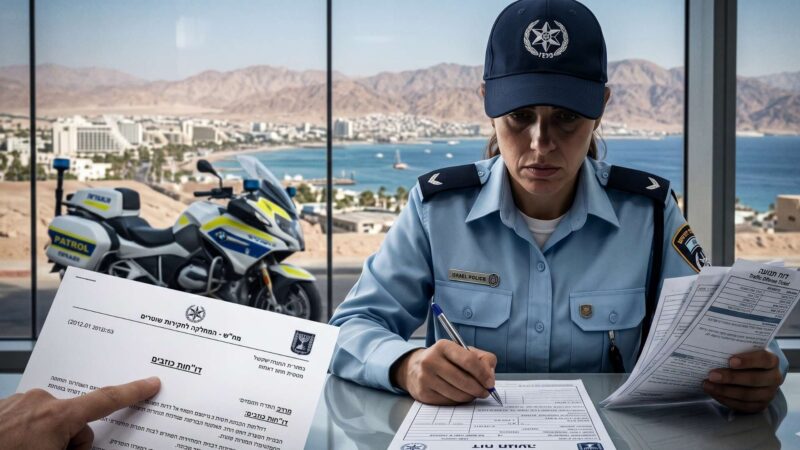 פרשת זיוף דוחות באילת: שוטרת תנועה נאשמת ברישום 20 דוחות כוזבים