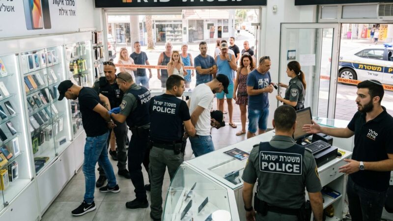 שוד לאור יום בחנות סלולר באילת: שלושה חשודים נעצרו