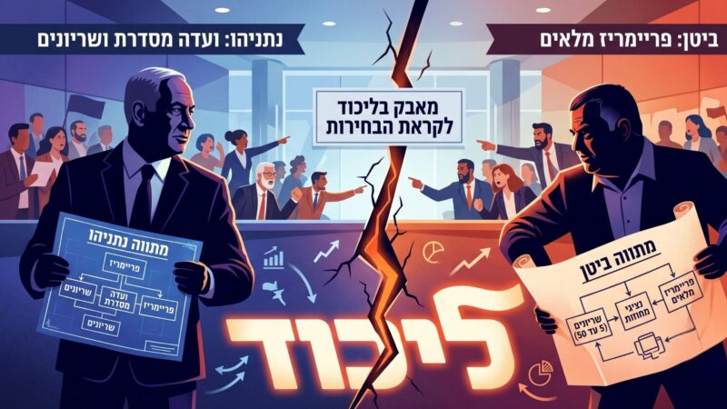 המאבק בליכוד מחריף: ח