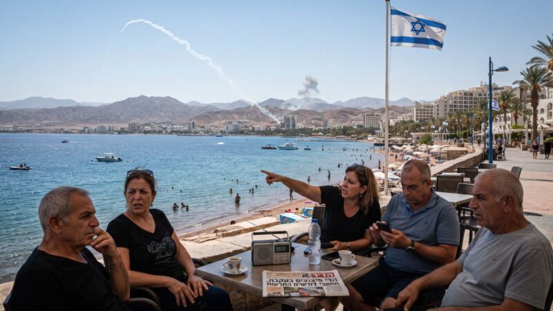 אילת תחת הדי פיצוצים מעקבה: תושבים דורשים התרעות גם על שיגורים לירדן