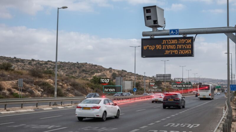 חורגים מהמהירות המותרת? השינוי הדרמטי במצלמות המהירות