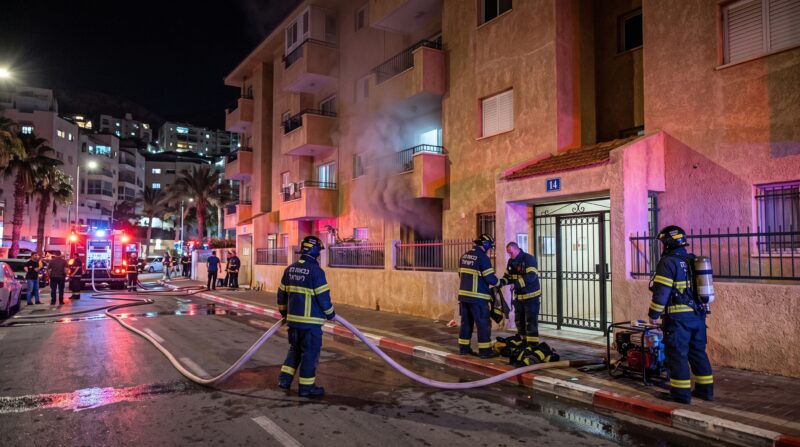 שריפה בבניין מגורים באילת: ארבעה נפגעו קל משאיפת עשן